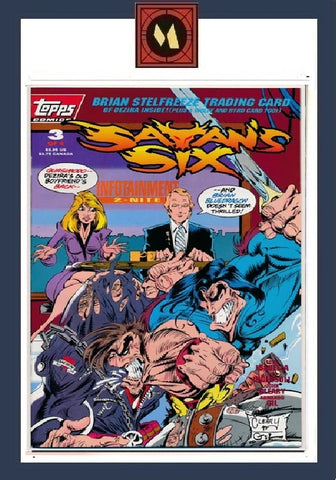 Satan's Six #3 - Topps Comics - 1993 - Polybagged with cards