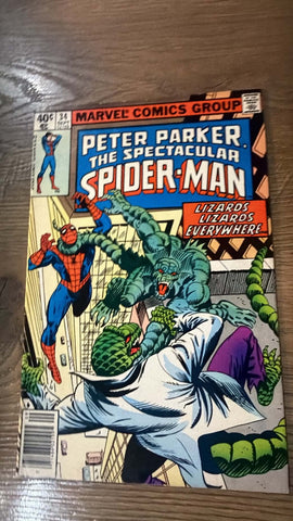 Peter Parker, Spectacular Spider-Man #34 - Marvel Comics - 1979