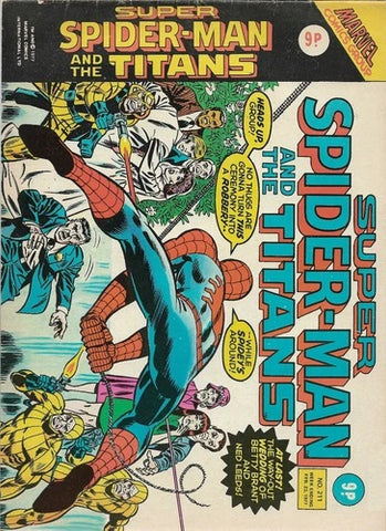 Super Spider-Man And The Titans #211 - #215 (5xComics) - Marvel/British - 1977