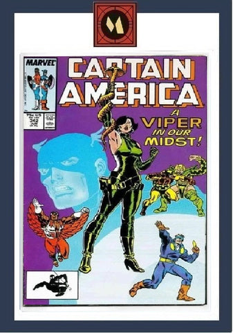 Captain America #342 - Marvel Comics - 1988