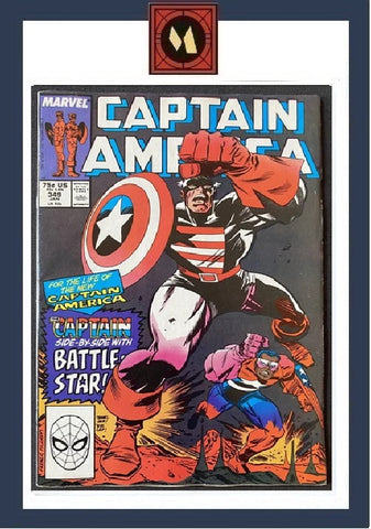Captain America #349 - Marvel Comics - 1989