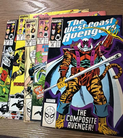 West Coast Avengers #30-34 (5 x Comic Run) - Marvel Comics - 1988