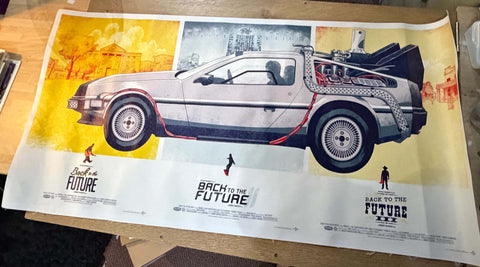 Back To The Future Trilogy Panoramic Wall Art