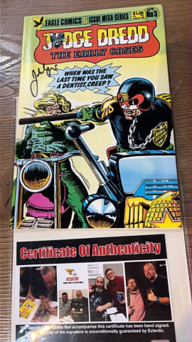 Judge Dredd Early Cases #3 - Eagle Comics - 1986 - Signed John Wagner