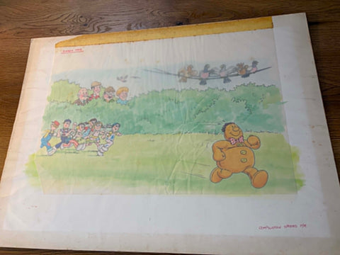 Raggy Dolls - 1984 - Original Art - Pigeon Race Compilation Spread