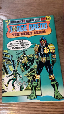 Judge Dredd Early Cases #5 - Eagle Comics - 1986 - Signed John Wagner