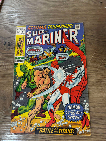 Sub-Mariner #31 - Marvel Comics - 1970