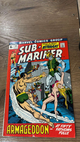 Sub-Mariner #51 - Marvel Comics - 1972