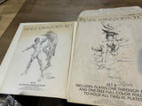 Neal Adams Portfolio Set A & Set B - 1978 - 2 Sets of 4 Color Plates - Signed By Neal Adams