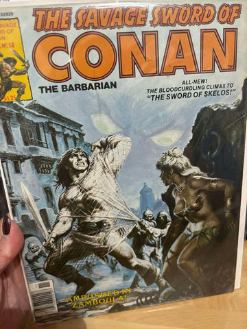 Savage Sword of Conan #58 - Marvel Magazines - 1980