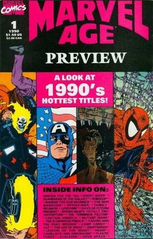Marvel Age Preview #1 - Marvel Comics -1990