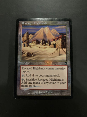 Ravaged Highlands - Foil - Odyssey - Magic The Gathering - MTG