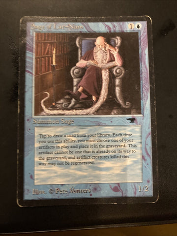 "Sage Of Lat-Nam" - Magic The Gathering Card - Antiquities