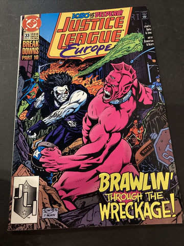 Justice League Europe #33 - DC Comics - 1991 - 1st Sonic Preview