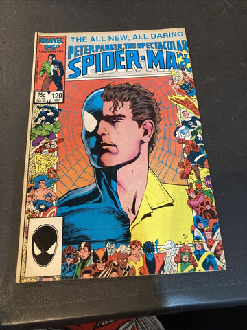 Peter Parker, The Spectacular Spiderman #120 - Marvel Comics - 1986