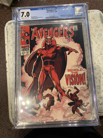The Avengers #57 - 1st Vision - CGC 7.0 - Marvel 1968