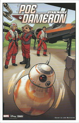 Star Wars Poe Dameron Litho Print BB8 - 2016 - Joe Quinones NM