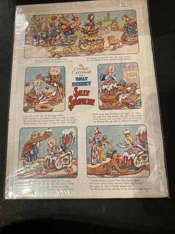 Walt Disney Silly Symphony - The Cookie Carnival 0 - 1 Page Comic Print 1935