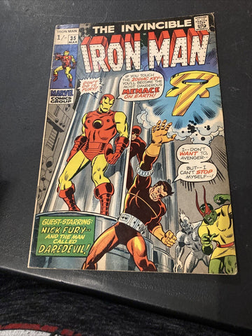 Invincible Iron Man #35 - Marvel Comics - 1970 - Back Issue
