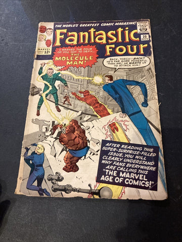 Fantastic Four #20 - Marvel Comics - 1963 - 1st App. Molecule Man