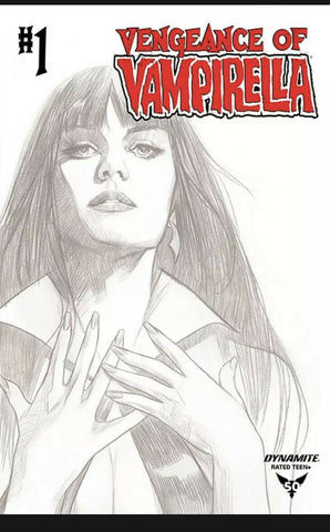 Vengeance Of Vampirella #1 - Dynamite Comics - 2019 - Ben Oliver B&W Variant