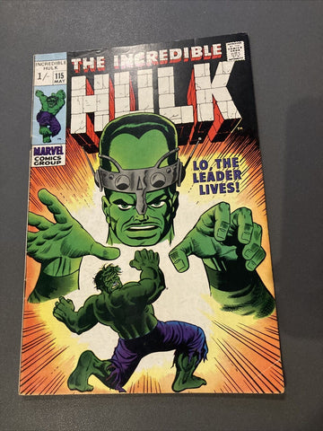 Incredible Hulk #115 - Marvel Comics - 1969 - Back Issue