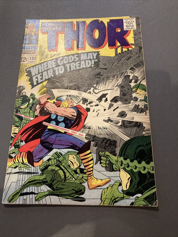 Mighty Thor #132 - Marvel - 1966 - 1st Ego The Living Planet - Back Issue