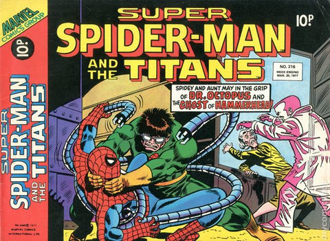 Super Spider-Man #216 - Marvel Comics / British - 1977