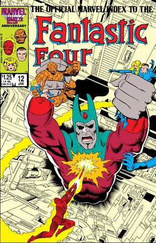 The Official Marvel Index To The Fantastic Four #12 - Marvel Comics - 1986