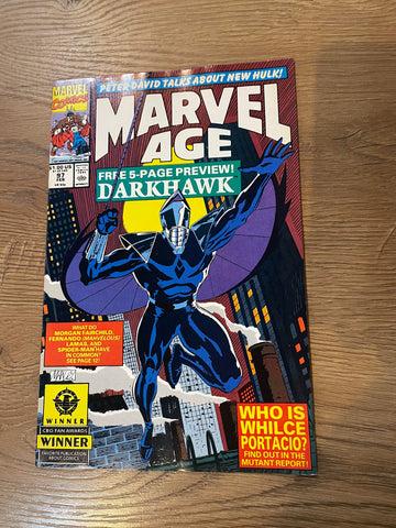 Marvel Age #97 - Marvel Comics - 1991 - Back Issue