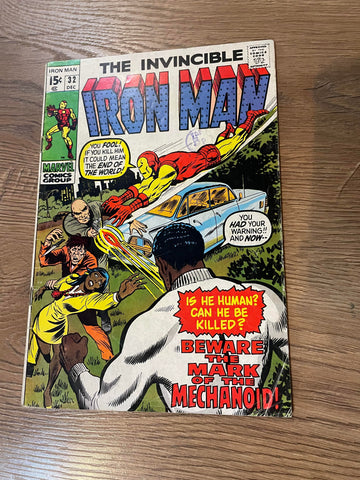 Invincible Iron Man #32- Marvel Comics - 1970 - Back Issue
