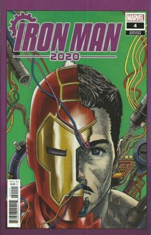 Iron Man 2020 #4 - Marvel Comics - 2020 - Superlog Heads Cover B