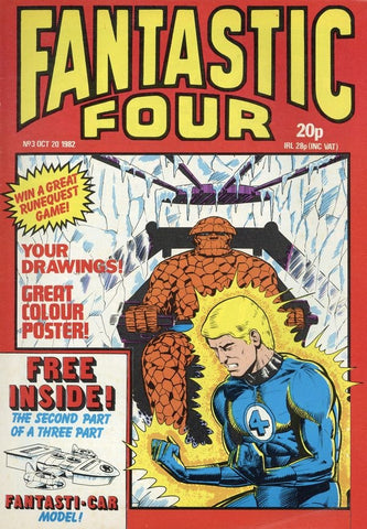 Fantastic Four #3 - British Comic - Marvel Comics - 1982