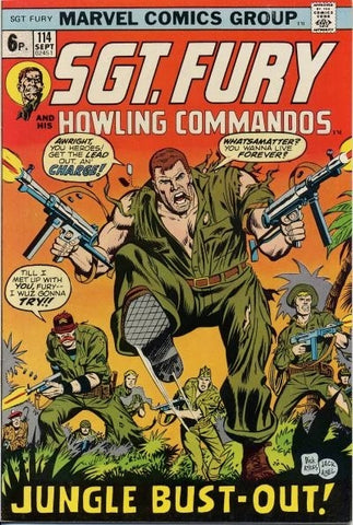 Sgt Fury #114  - Marvel Comics - 1973 - Pence Copy