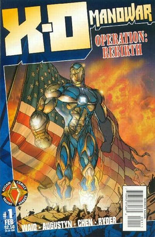 X-O Manowar: Operation Rebirth #1 - Acclaim Comics - 1997