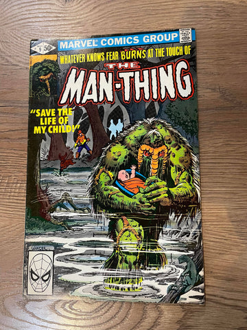 Man-Thing #9 -  Marvel Comics - 1981 - Back Issue