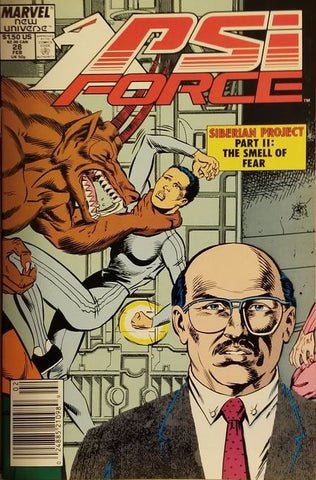 PSI Force #28 - Marvel Comics - 1988
