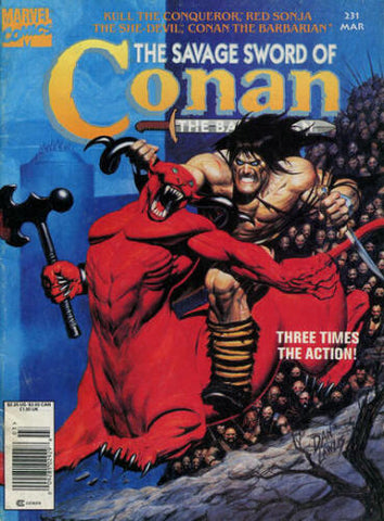 Savage Sword Of Conan Magazine #231 - Marvel Comics - 1986