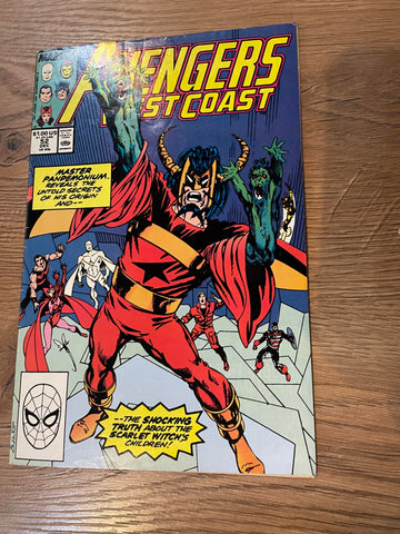 Avengers West Coast #52 - Marvel Comics - 1989