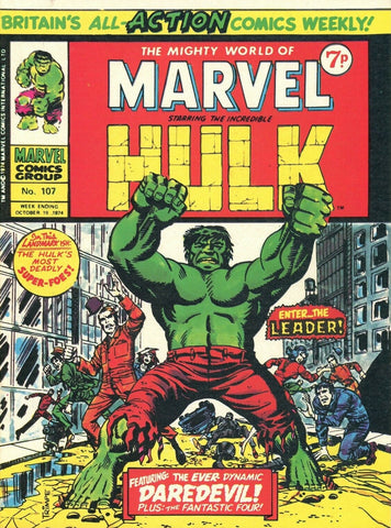 Mighty World Of Marvel #107 #108 (2 x Comics LOT) - Marvel Comics / British