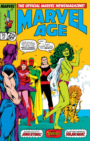 Marvel Age #70 - Marvel Comics - 1989