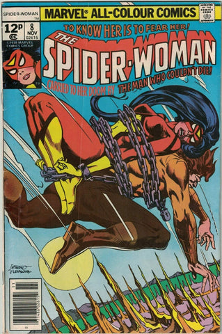 Spider-Woman #8 - Marvel Comics - 1978 - Pence Copy