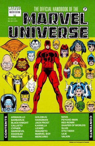 Official Handbook of the Marvel Universe: Master Edition #7 - Marvel - 1991