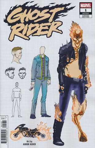 Ghost Rider #1 - 1:10 Aaron Kuder Design Variant - Marvel - 2019