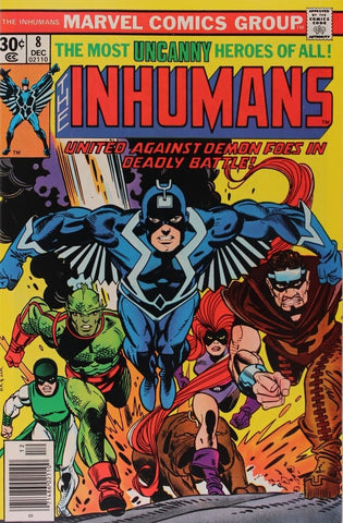 The Inhumans #8 - Marvel Comics - 1977 - PENCE Copy