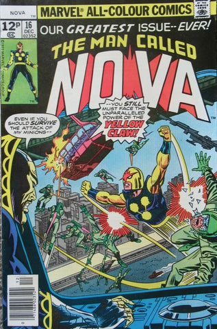 Man Called Nova #16 - Marvel Comics - 1977 - Pence Copy