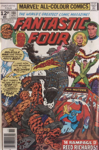 Fantastic Four #188 - Marvel Comics - 1977 - PENCE Copy