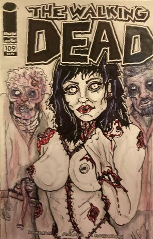 Walking Dead #109 - 100% Unique Artist Sketch Cover
