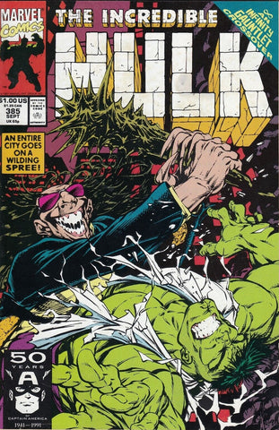 Incredible Hulk #385 - Marvel Comics - 1991