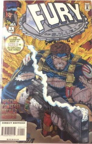 Fury Of Shield #1 - Marvel Comics - 1995 - Metallic Style Cover